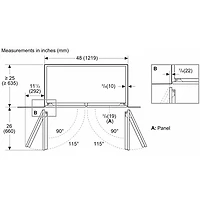 26.7 Cu. Ft. 2 Door French Door Counter Depth Panel Ready Refrigerator