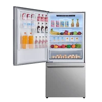 17.2 Cu. Ft. Stainless Bottom Freezer Refrigerator