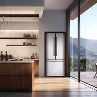 17.5 Cu. Ft. Espresso Gallipoli White French Door Refrigerator