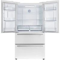 19.2 Cu. Ft. White French Door Counter Depth Refrigerator