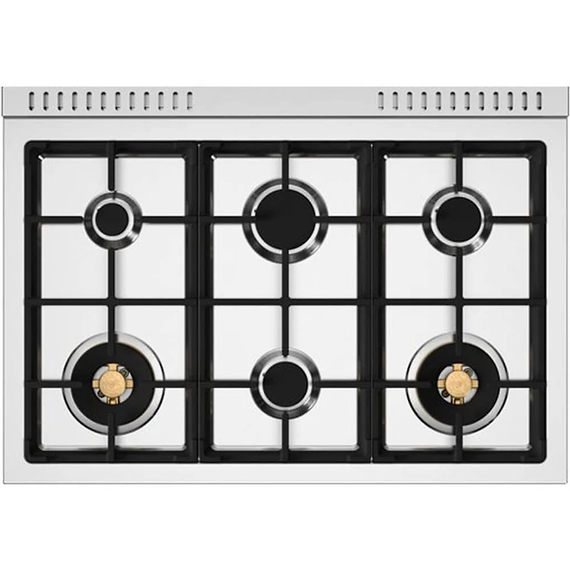 5.7 Cu. Ft. Red Freestanding Dual Fuel Range