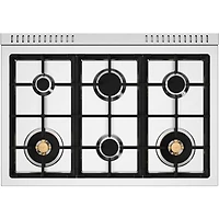 5.7 Cu. Ft. Red Freestanding Dual Fuel Range