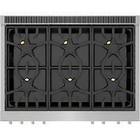 5 Cu. Ft. Stainless Freestanding Dual Fuel Range