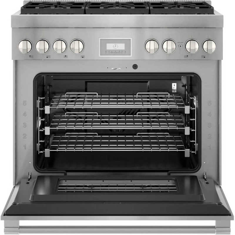 5 Cu. Ft. Stainless Freestanding Dual Fuel Range