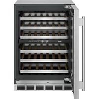 41 Bottle Masterpiece Stainless Right Hinge Dual Zone Undercounter Wine Cooler