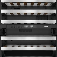 41 Bottle Masterpiece Stainless Right Hinge Dual Zone Undercounter Wine Cooler