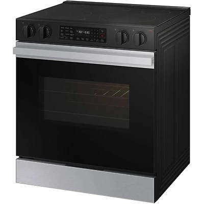 6.3 Cu. Ft. Bespoke Stainless Slide-In Electric Smoothtop Range