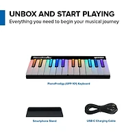 PianoProdigy 24-Key Smart Wireless Learning Midi Keyboard