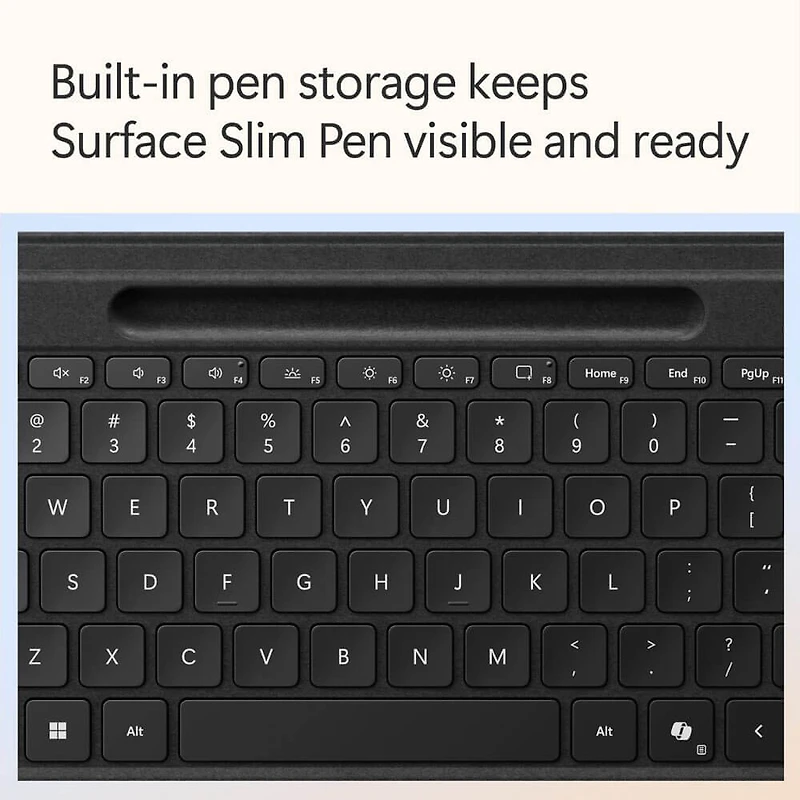 Surface Slim Pen 2 with Flex Signature Keyboard for Surface Pro - Black