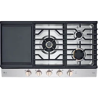 36 inch 5 Burner Stainless Drop-In Gas Cooktop - OPEN BOX
