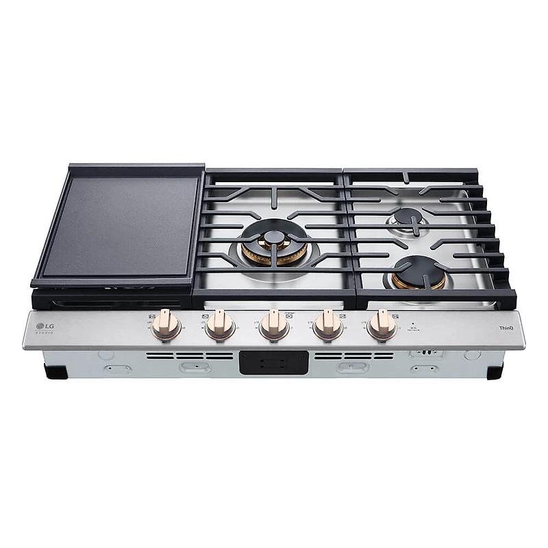 36 inch 5 Burner Stainless Drop-In Gas Cooktop - OPEN BOX
