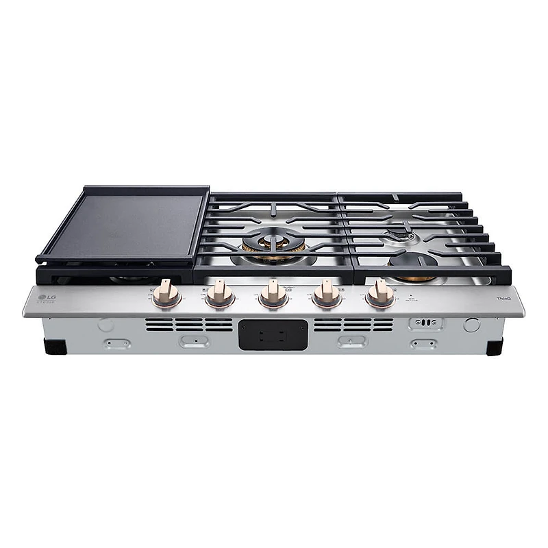 36 inch 5 Burner Stainless Drop-In Gas Cooktop - OPEN BOX