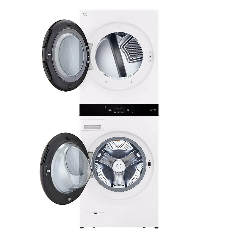 Essence White 5 Cu. Ft. Washer/7.4 Cu. Ft. Dryer WashTower Electric Stacked Laundry Center
