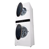 Essence White 5 Cu. Ft. Washer/7.4 Cu. Ft. Dryer WashTower Electric Stacked Laundry Center