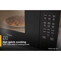 2.2 Cu. Ft. Black Countertop Microwave