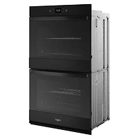 30 inch Black Smart Convection Double Wall Oven