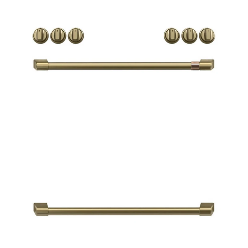 Brushed Brass Handle Kit For Ranges