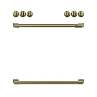 Brushed Brass Handle Kit For Ranges