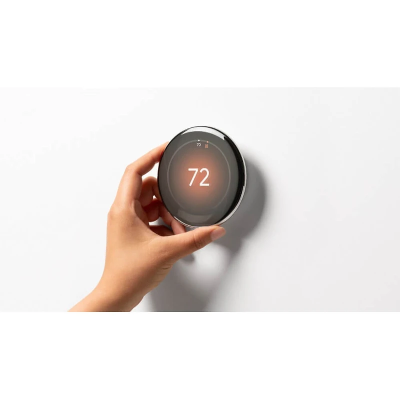 Learning Thermostat 4th Gen with Nest Temperature Sensor 2nd Gen - Polished Silver