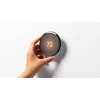 Learning Thermostat 4th Gen with Nest Temperature Sensor 2nd Gen - Polished Silver