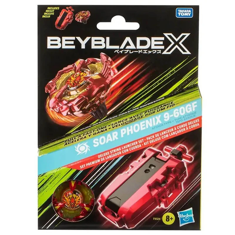 Beyblade X Soar Phoenix Deluxe String Launcher Set