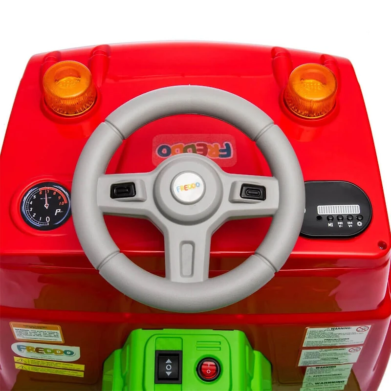  1-Seater Dump Truck 12V Ride-On Vehicle with Remote Control – Realistic Construction Truck w/ Bluetooth & Working Dump Bed