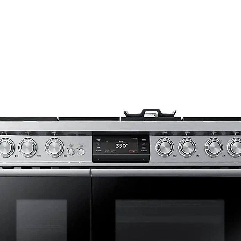 6.6 Cu. Ft. Stainless Freestanding Dual-Fuel Smart Steam Double-Oven Range