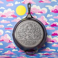 13.25 inch Light of a Clear Blue Morning Dolly Parton Cast Iron Skillet