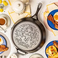13.25 inch Light of a Clear Blue Morning Dolly Parton Cast Iron Skillet