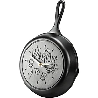 Dolly Parton 9 to 5 Cast Iron Skillet Clock