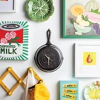 Dolly Parton 9 to 5 Cast Iron Skillet Clock