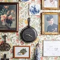 Dolly Parton 9 to 5 Cast Iron Skillet Clock