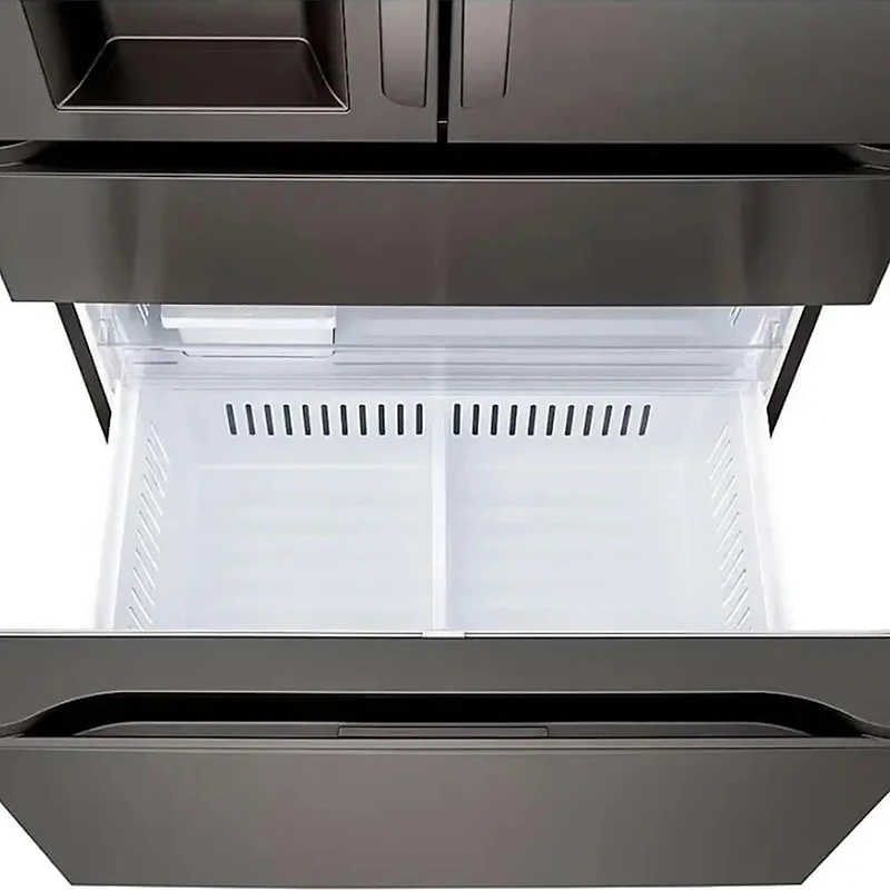 28.6 Cu. Ft. Black Stainless 4-Door French Door Smart Refrigerator