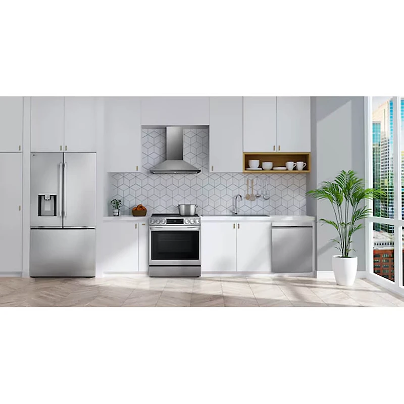 24 Cu. Ft. Stainless 3-Door French Door Zero Clearance Counter-Depth Refrigerator