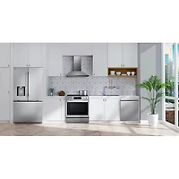 24 Cu. Ft. Stainless 3-Door French Door Zero Clearance Counter-Depth Refrigerator