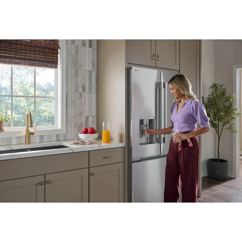 24 Cu. Ft. Stainless 3-Door French Door Zero Clearance Counter-Depth Refrigerator