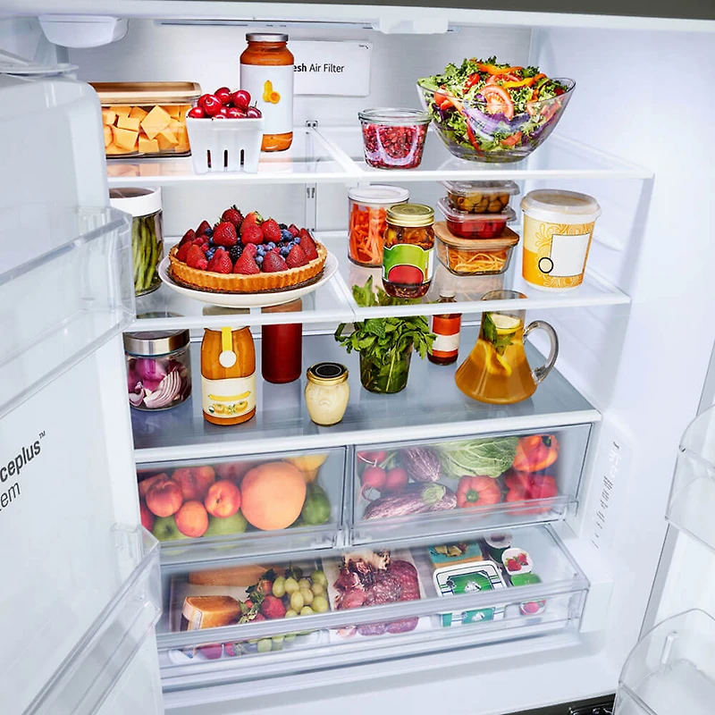 24 Cu. Ft. Stainless 3-Door French Door Zero Clearance Counter-Depth Refrigerator