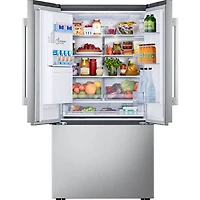 24 Cu. Ft. Stainless 3-Door French Door Zero Clearance Counter-Depth Refrigerator