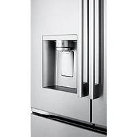 24 Cu. Ft. Stainless 3-Door French Door Zero Clearance Counter-Depth Refrigerator