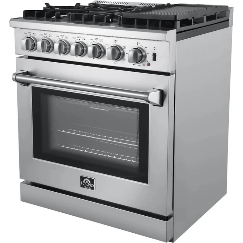 4.32 Cu. Ft. Stainless Freestanding Dual Fuel Range - OPEN BOX