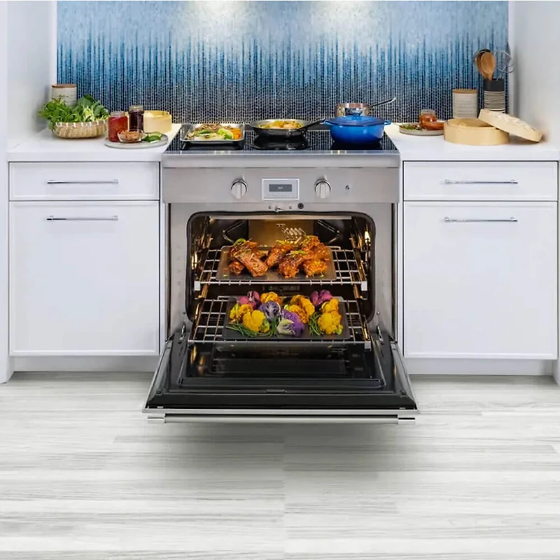 4.9 Cu. Ft. Liberty Stainless Electric Slide-In Smart Range