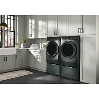 8.0 Cu. Ft. Alpine Green Front Load Perfect Steam Electric Dryer