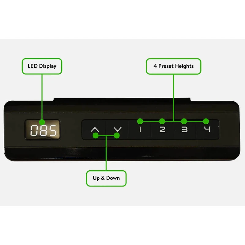 Rise Up Essential Electric Standing Desk - White