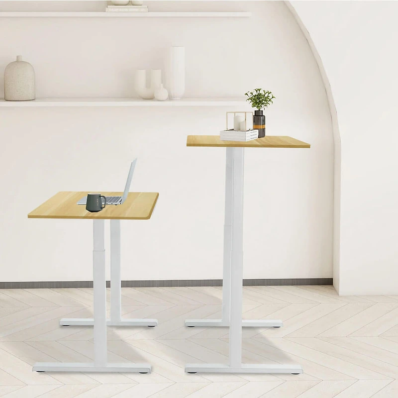 Rise Up Essential Electric Standing Desk - White