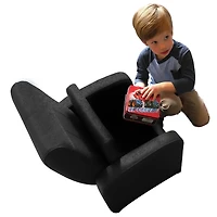 Stash Mini Kids Folding Sofa Chair - Pirate Black - OPEN BOX