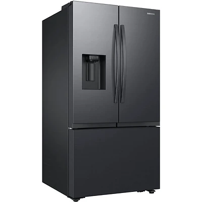 31 Cu. Ft. Matte Black Steel 3-Door French Door Smart Refrigerator