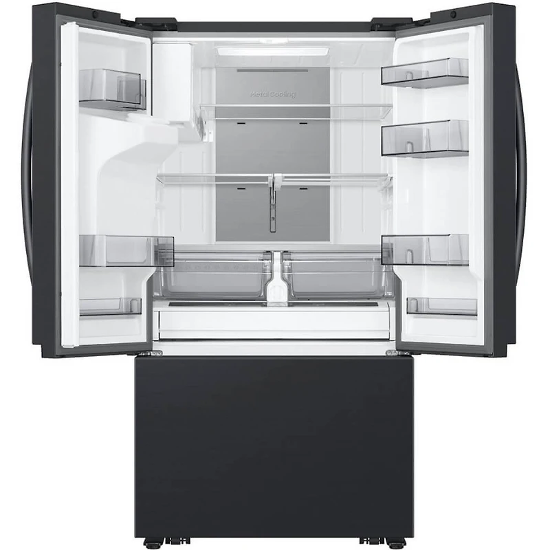 31 Cu. Ft. Matte Black Steel 3-Door French Door Smart Refrigerator