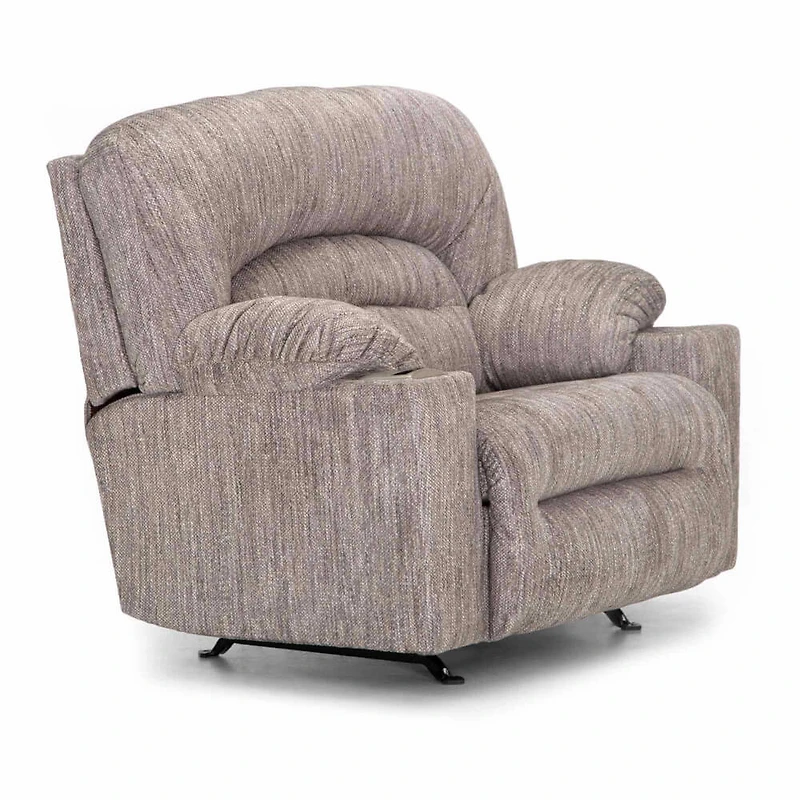Gradin Fabric Power Snuggler Rocker Recliner - Romeo Silver