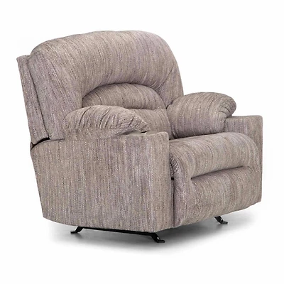 Gradin Fabric Power Snuggler Rocker Recliner - Romeo Silver