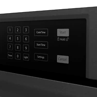 30 inch Professional Black Stainless True Convection Single Wall Oven